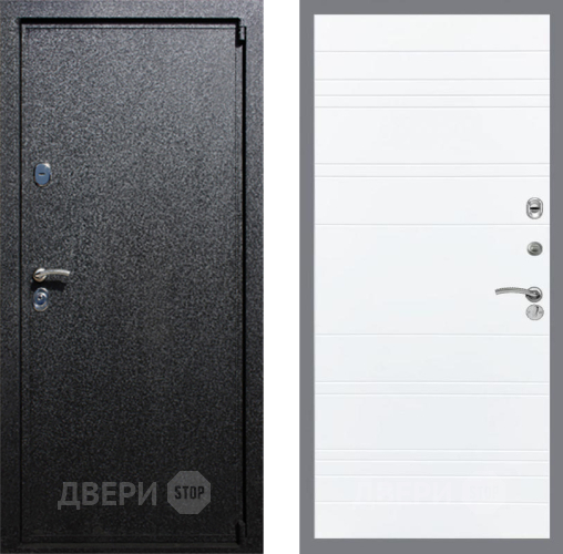 Входная металлическая Дверь Рекс (REX) 3 Line Силк Сноу в Подольск