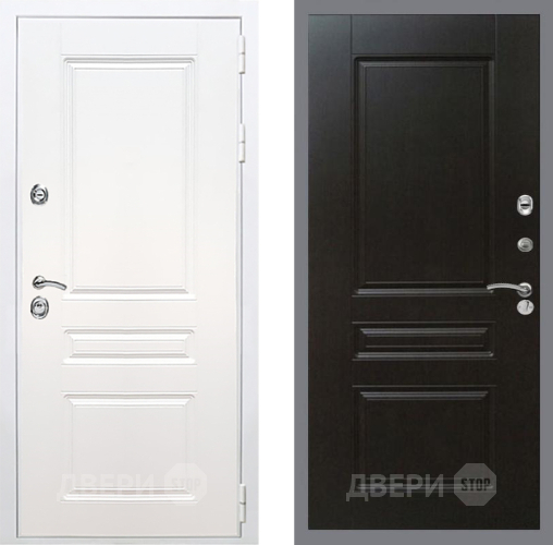Входная металлическая Дверь Рекс (REX) Премиум-н Силк Сноу FL-243 Венге в Подольск