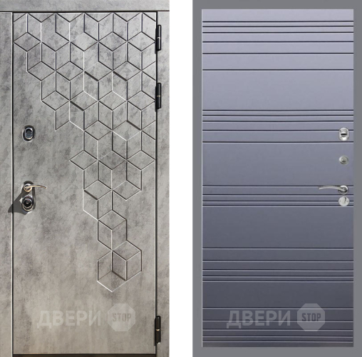 Дверь Рекс (REX) 23 Line Силк титан в Подольск