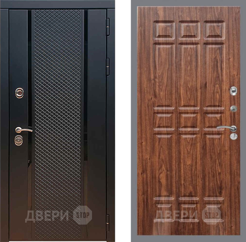 Входная металлическая Дверь Рекс (REX) 25 FL-33 орех тисненый в Подольск