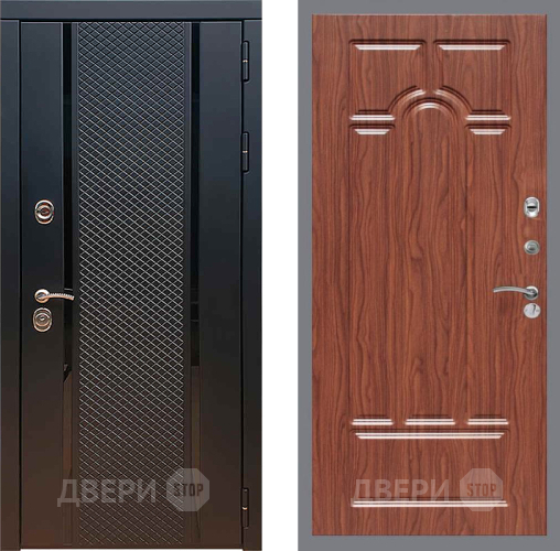 Входная металлическая Дверь Рекс (REX) 25 FL-58 орех тисненый в Подольск