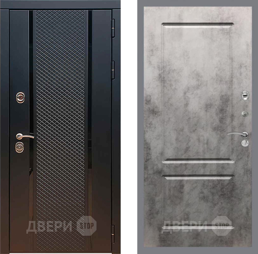 Входная металлическая Дверь Рекс (REX) 25 FL-117 Бетон темный в Подольск