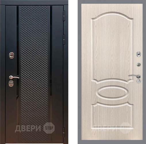 Входная металлическая Дверь Рекс (REX) 25 FL-128 Беленый дуб в Подольск