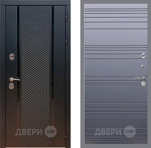 Входная металлическая Дверь Рекс (REX) 25 Line Силк титан в Подольск
