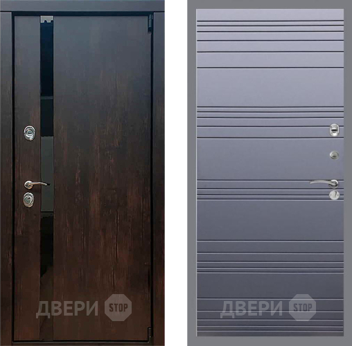 Входная металлическая Дверь Рекс (REX) 26 Line Силк титан в Подольск