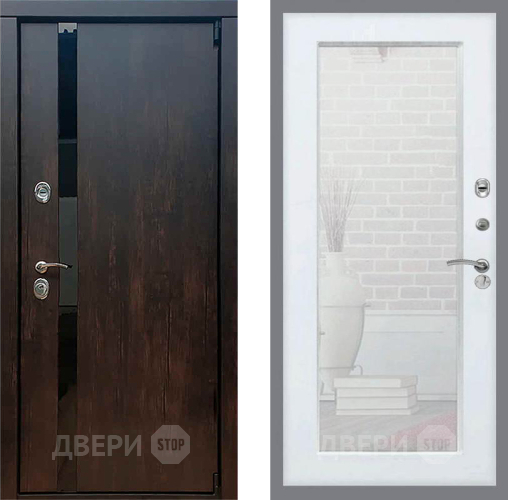 Дверь Рекс (REX) 26 Зеркало Пастораль Силк Сноу в Подольск