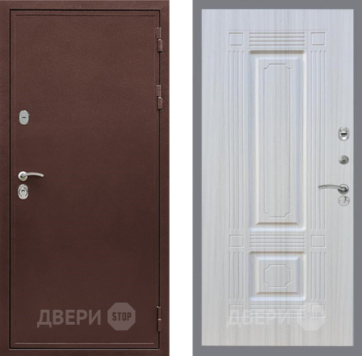 Входная металлическая Дверь Рекс (REX) 5 металл 3 мм FL-2 Сандал белый в Подольск