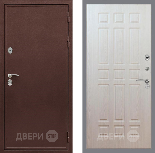 Входная металлическая Дверь Рекс (REX) 5 металл 3 мм FL-33 Беленый дуб в Подольск