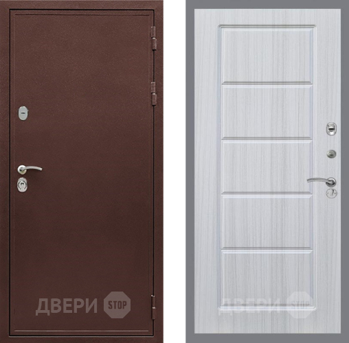 Входная металлическая Дверь Рекс (REX) 5 металл 3 мм FL-39 Сандал белый в Подольск