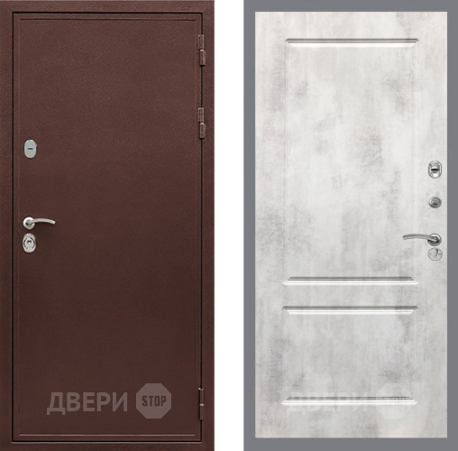 Входная металлическая Дверь Рекс (REX) 5 металл 3 мм FL-117 Бетон светлый в Подольск