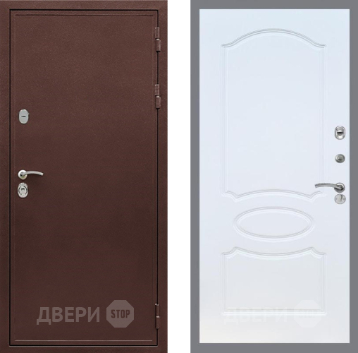 Дверь Рекс (REX) 5 металл 3 мм FL-128 Белый ясень в Подольск