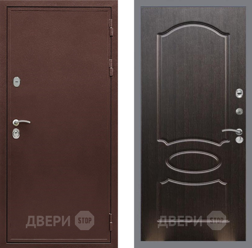 Входная металлическая Дверь Рекс (REX) 5 металл 3 мм FL-128 Венге светлый в Подольск