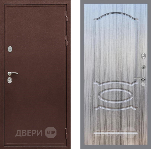 Входная металлическая Дверь Рекс (REX) 5 металл 3 мм FL-128 Сандал грей в Подольск