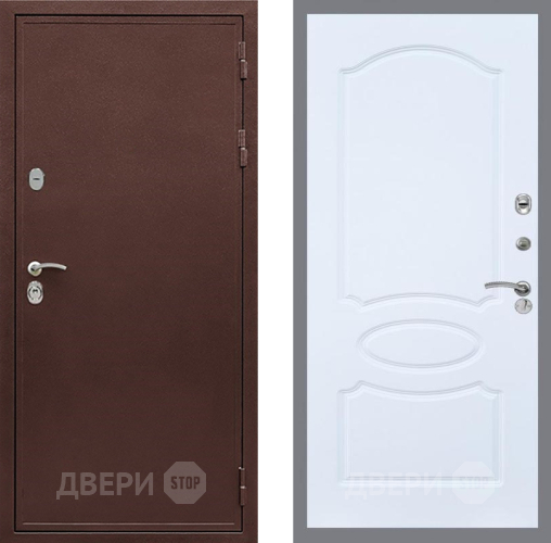 Входная металлическая Дверь Рекс (REX) 5 металл 3 мм FL-128 Силк Сноу в Подольск