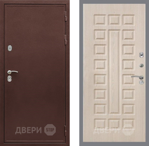 Входная металлическая Дверь Рекс (REX) 5 металл 3 мм FL-183 Беленый дуб в Подольск