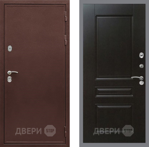 Входная металлическая Дверь Рекс (REX) 5 металл 3 мм FL-243 Венге в Подольск