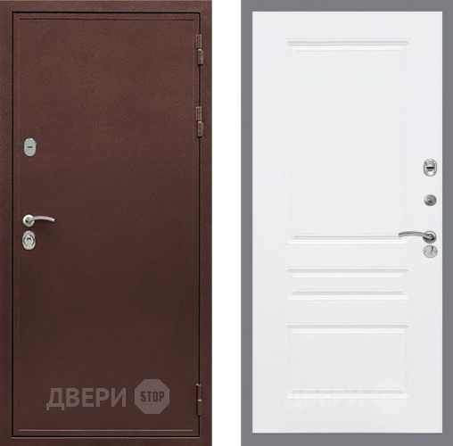Входная металлическая Дверь Рекс (REX) 5 металл 3 мм FL-243 Силк Сноу в Подольск