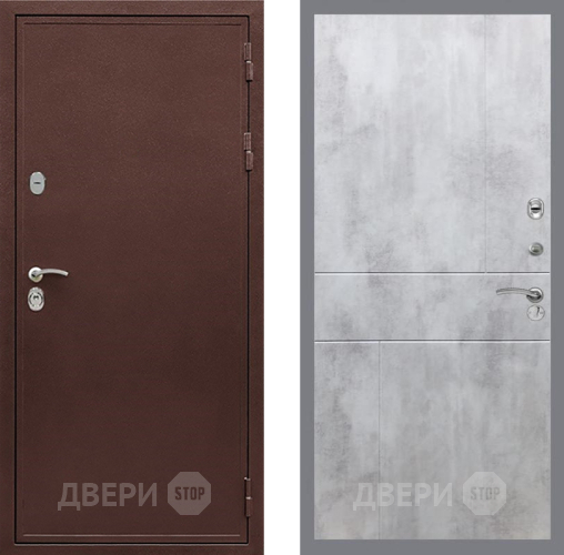 Входная металлическая Дверь Рекс (REX) 5 металл 3 мм FL-290 Бетон светлый в Подольск