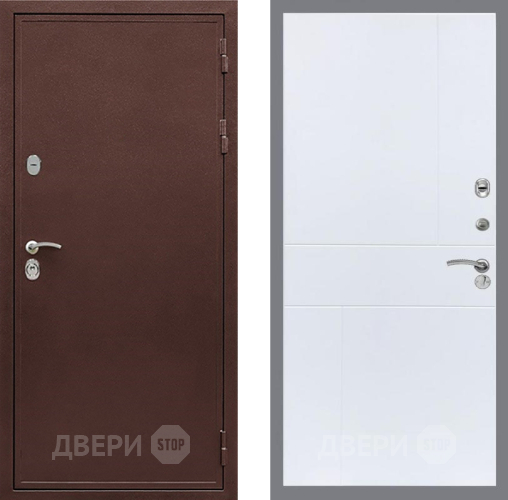 Входная металлическая Дверь Рекс (REX) 5 металл 3 мм FL-290 Силк Сноу в Подольск