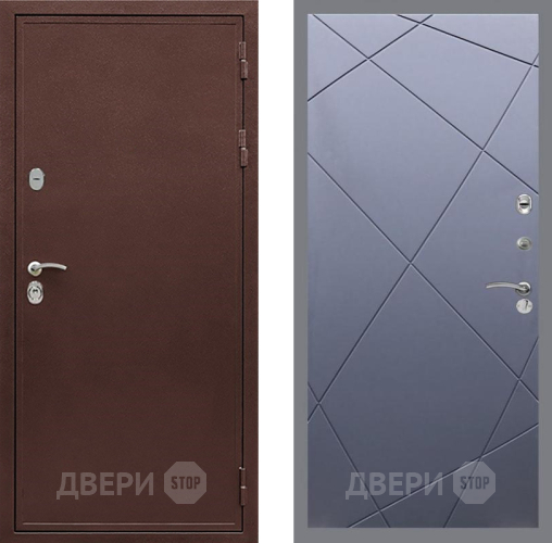 Дверь Рекс (REX) 5 металл 3 мм FL-291 Силк титан в Подольск