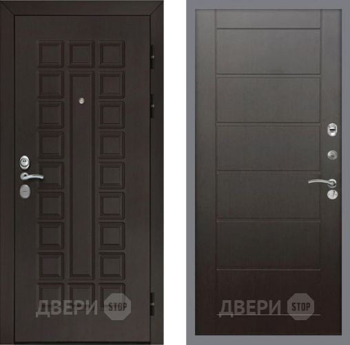 Входная металлическая Дверь Рекс (REX) Сенатор Cisa Сити Венге в Подольск