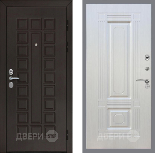 Входная металлическая Дверь Рекс (REX) Сенатор Cisa FL-2 Лиственница беж в Подольск