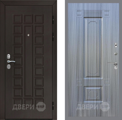 Входная металлическая Дверь Рекс (REX) Сенатор Cisa FL-2 Сандал грей в Подольск