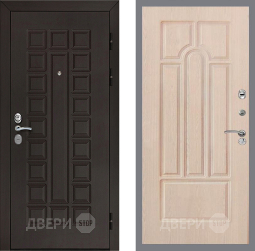 Входная металлическая Дверь Рекс (REX) Сенатор Cisa FL-58 Беленый дуб в Подольск
