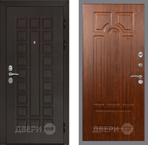 Входная металлическая Дверь Рекс (REX) Сенатор Cisa FL-58 Морёная берёза в Подольск