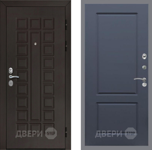 Входная металлическая Дверь Рекс (REX) Сенатор Cisa FL-117 Силк титан в Подольск