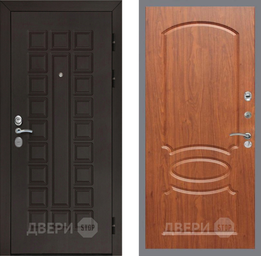Входная металлическая Дверь Рекс (REX) Сенатор Cisa FL-128 Морёная берёза в Подольск