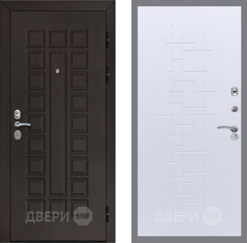 Входная металлическая Дверь Рекс (REX) Сенатор Cisa FL-289 Белый ясень в Подольск