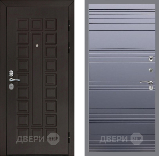 Входная металлическая Дверь Рекс (REX) Сенатор Cisa Line Силк титан в Подольск