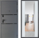 Дверь Дверной континент Диамант Дизайн ФЛЗ-1 Зеркало Белое дерево в Подольск