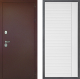 Входная металлическая Дверь Дверной континент Рубикон Медь Дизайн ФЛ-757 Белое Стекло Софт милк в Подольск