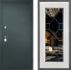 Входная металлическая Дверь Дверной континент Рубикон Серебро Дизайн ФЛ-Тиффани Зеркало Белое дерево в Подольск