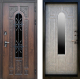 Входная металлическая Дверь Престиж TERMO с терморазрывом Лацио Дуб с окном и ковкой Бетон светлый в Подольск