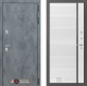 Входная металлическая Дверь Лабиринт (LABIRINT) Бетон 22 Белый софт в Подольск