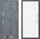 Дверь Лабиринт (LABIRINT) Бетон 11 Белый софт в Подольск
