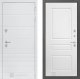 Входная металлическая Дверь Лабиринт (LABIRINT) Трендо 03 Белый софт в Подольск