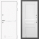 Входная металлическая Дверь Лабиринт (LABIRINT) Лайн White 03 Белый софт в Подольск