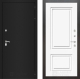 Входная металлическая Дверь Лабиринт (LABIRINT) Classic шагрень черная 26 Белый (RAL-9003) в Подольск