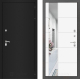 Дверь Лабиринт (LABIRINT) Classic шагрень черная Зеркало 19 Белый софт в Подольск