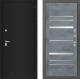 Входная металлическая Дверь Лабиринт (LABIRINT) Classic шагрень черная 20 Бетон темный в Подольск