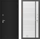 Входная металлическая Дверь Лабиринт (LABIRINT) Classic шагрень черная 22 Белый софт в Подольск