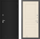 Входная металлическая Дверь Лабиринт (LABIRINT) Classic шагрень черная 03 Крем софт в Подольск