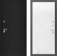 Входная металлическая Дверь Лабиринт (LABIRINT) Classic шагрень черная 24 Белый софт в Подольск