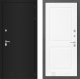 Входная металлическая Дверь Лабиринт (LABIRINT) Classic шагрень черная 11 Белый софт в Подольск