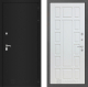 Входная металлическая Дверь Лабиринт (LABIRINT) Classic шагрень черная 12 Белое дерево в Подольск