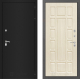 Входная металлическая Дверь Лабиринт (LABIRINT) Classic шагрень черная 12 Беленый дуб в Подольск
